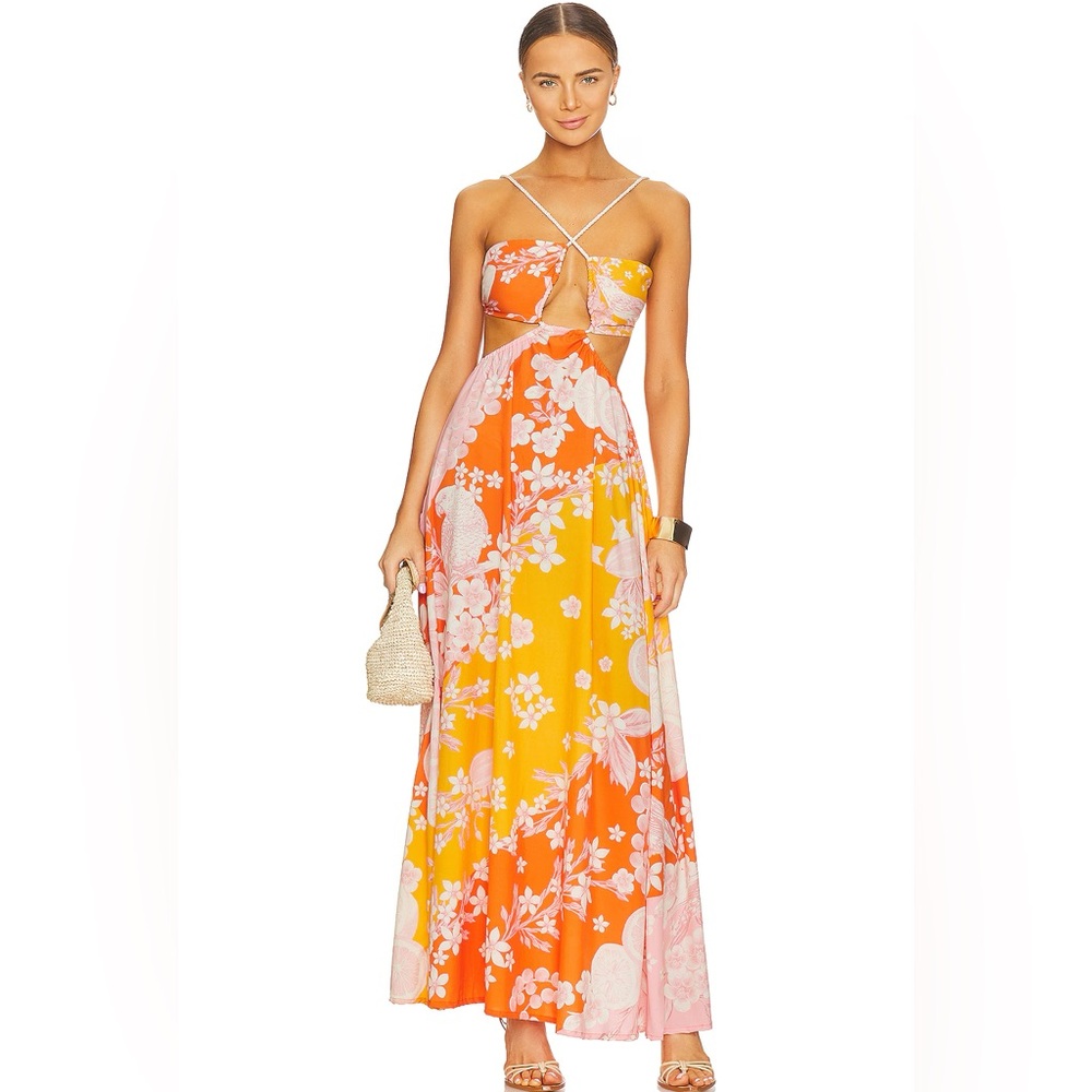 Aqua Benita Daphne Maxi Dress